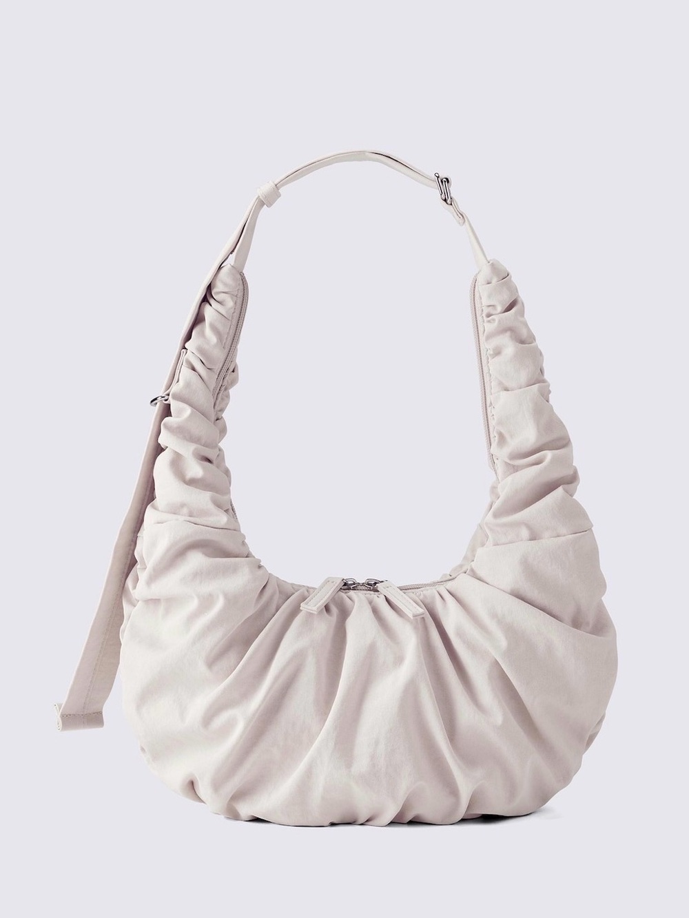 GU Dumpling Bag (Shoulder/Crossbody Bag)_Color: Light Beige (white/cream)_NW